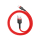 Kabel Baseus Kabel Cafule USB-A / Lightning 2.4A QC 3.0 0.5 m - czerwony